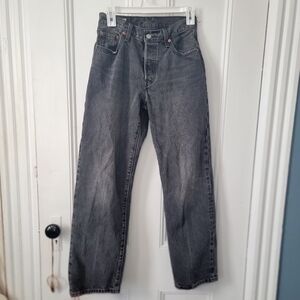 Levi's 501 90s black denim jeans 25x30